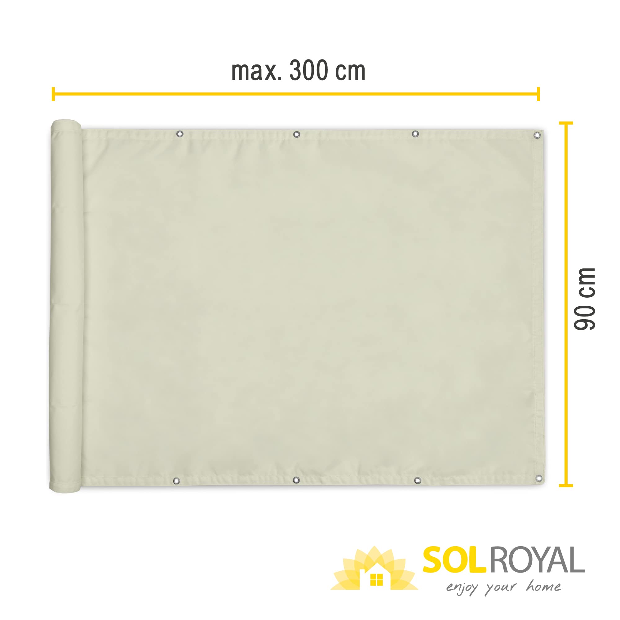 Sol Royal Balkon Sichtschutz PES SolVision PB2
