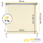 Sol Royal Senkrechtmarkise MS5