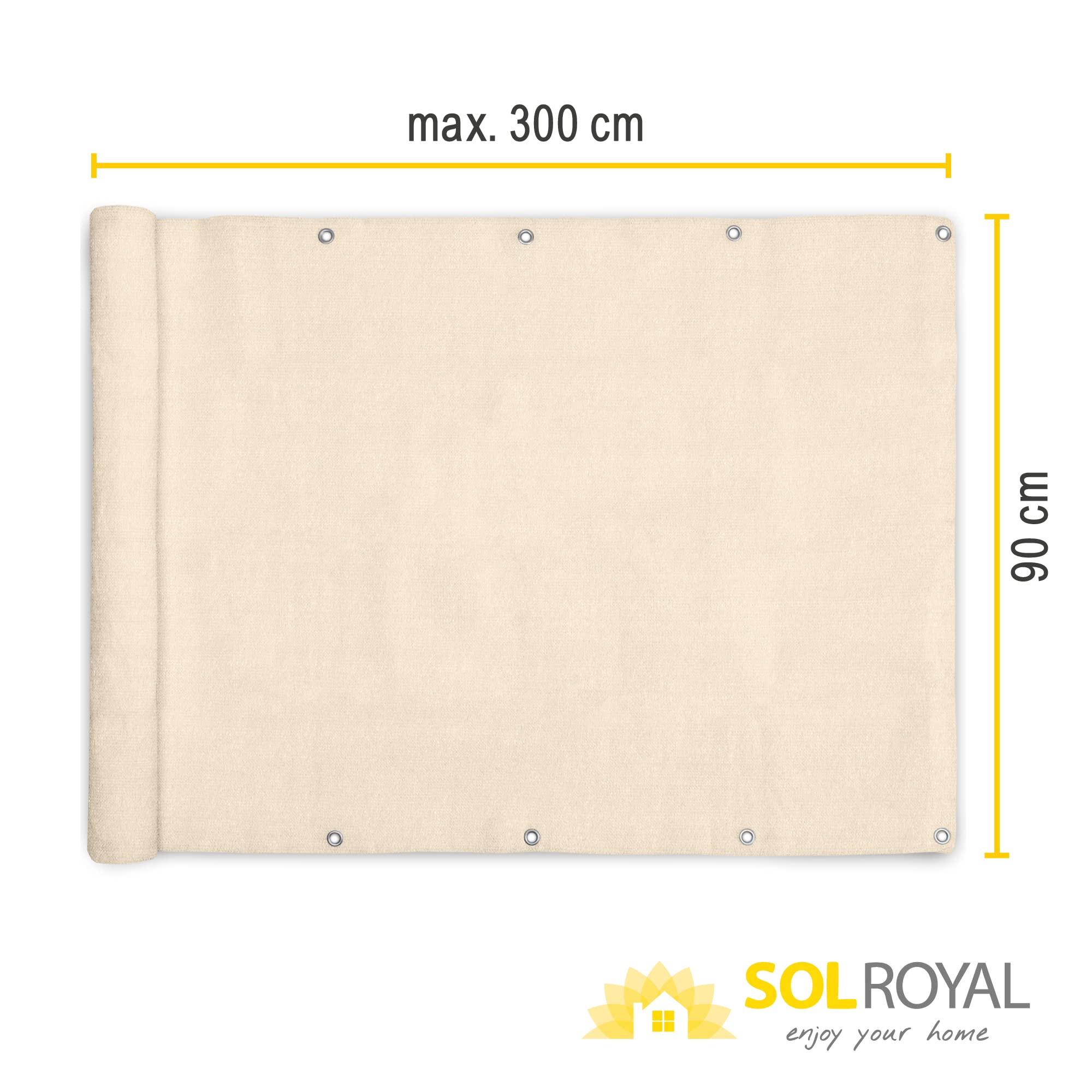 Sol Royal SolVision Balkon Sichtschutz HB2 HDPE
