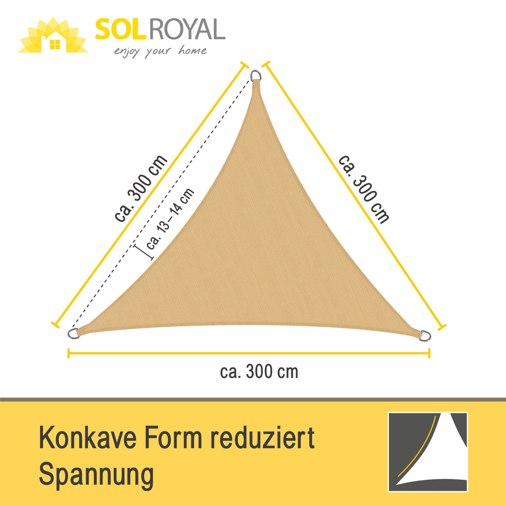 Sol Royal Sonnensegel Wasserdurchlässig HDPE HS9