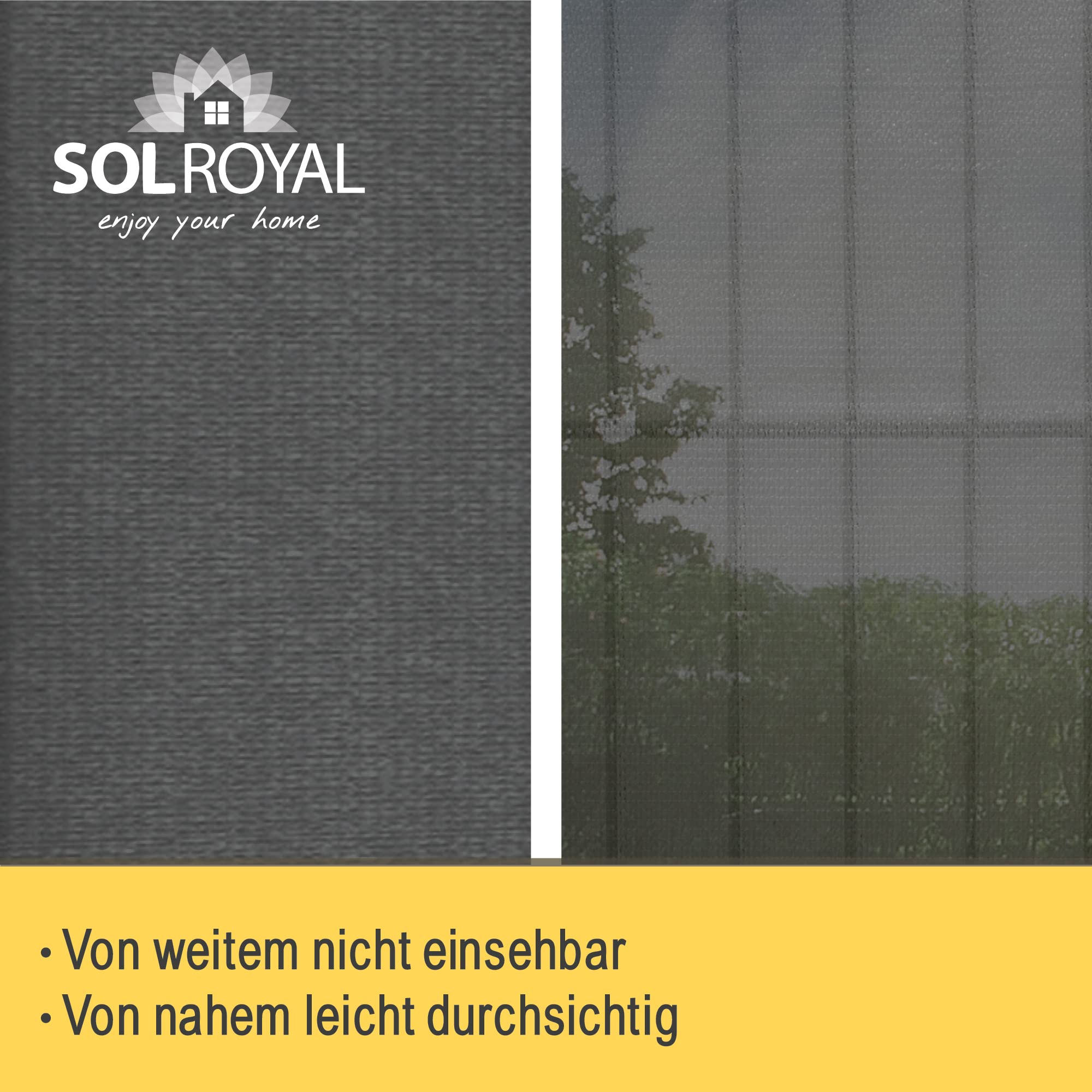 Sol Royal SolVision Balkon Sichtschutz HB2 HDPE