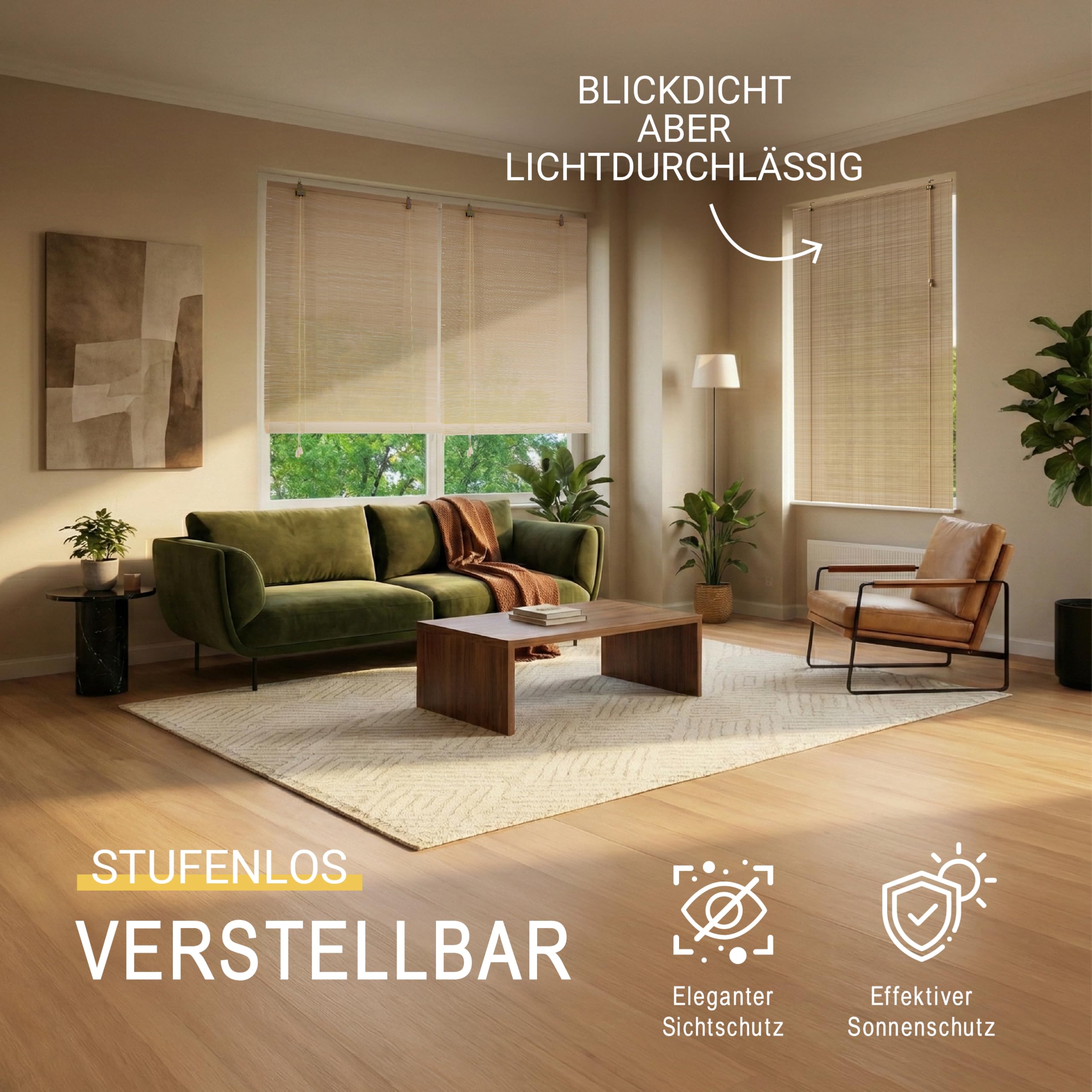 Sol Royal Bambus Rollo ohne Bohren BR7
