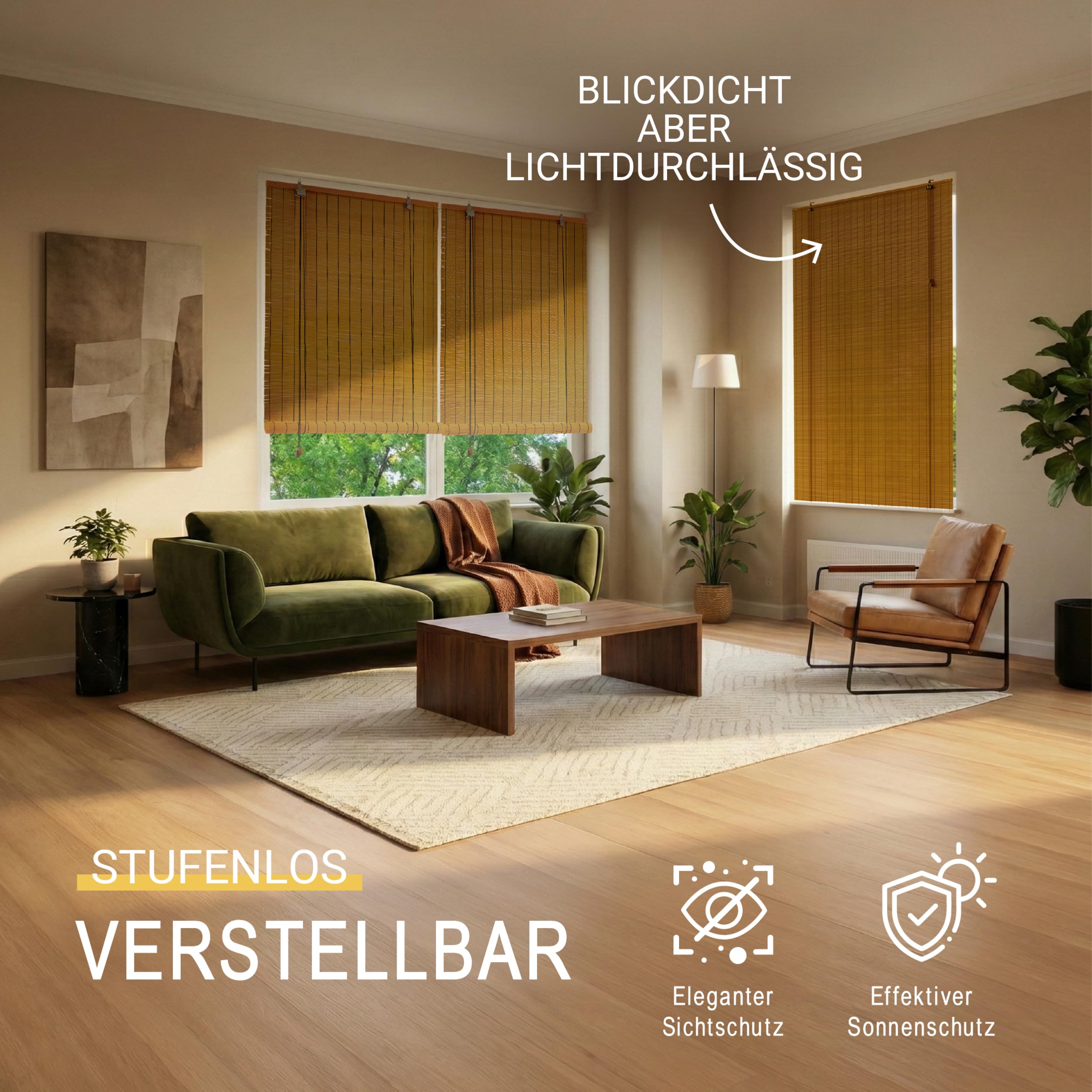 Sol Royal Bambus Rollo ohne Bohren BR7