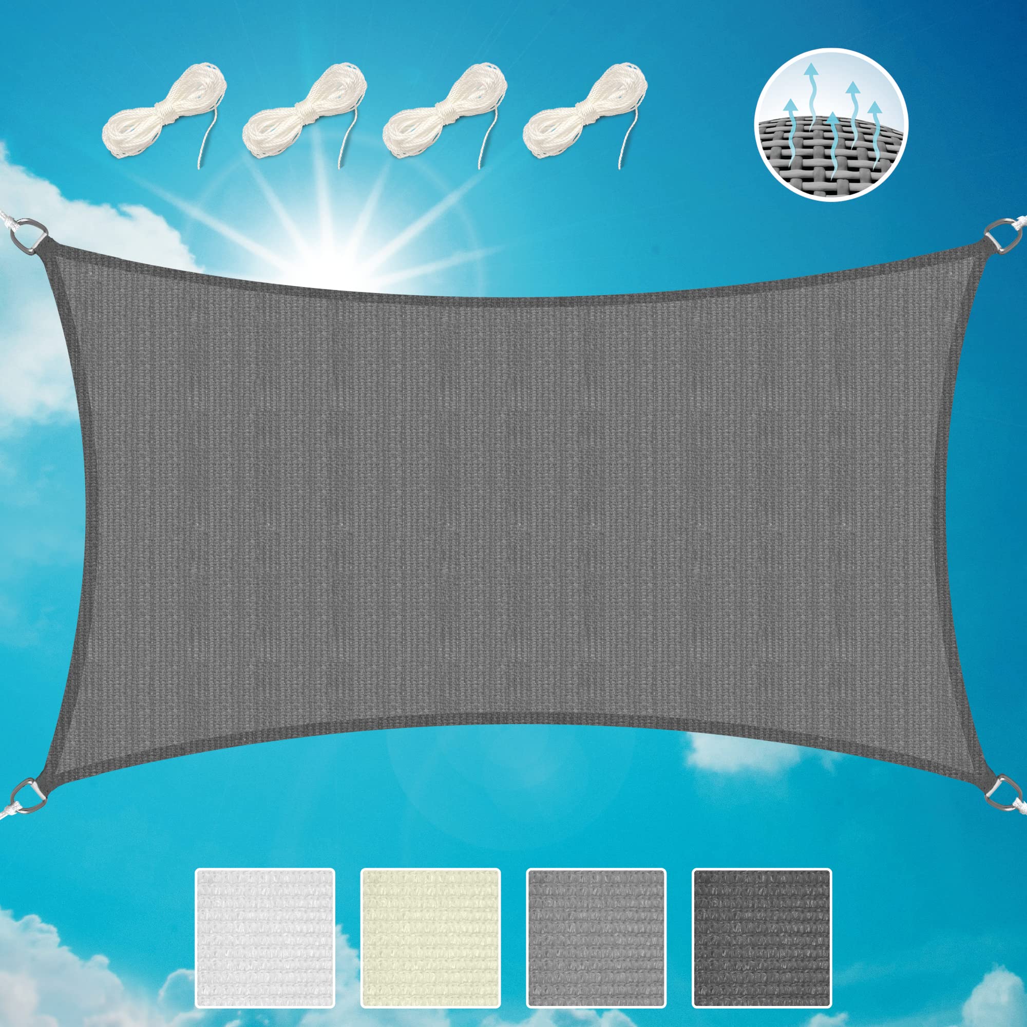 Sol Royal Sonnensegel Wasserdurchlässig HDPE HS9