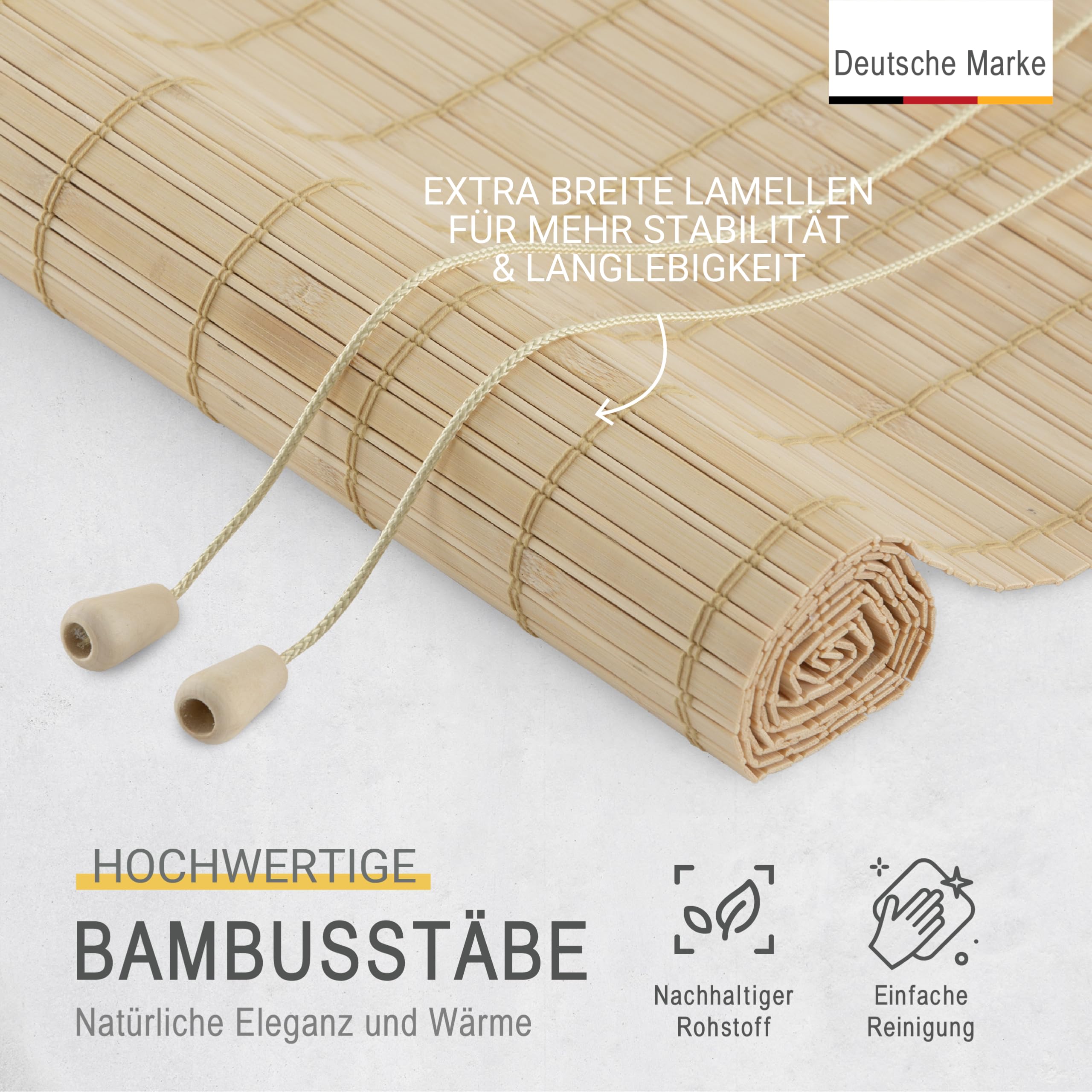 Sol Royal Bambus Rollo ohne Bohren BR7