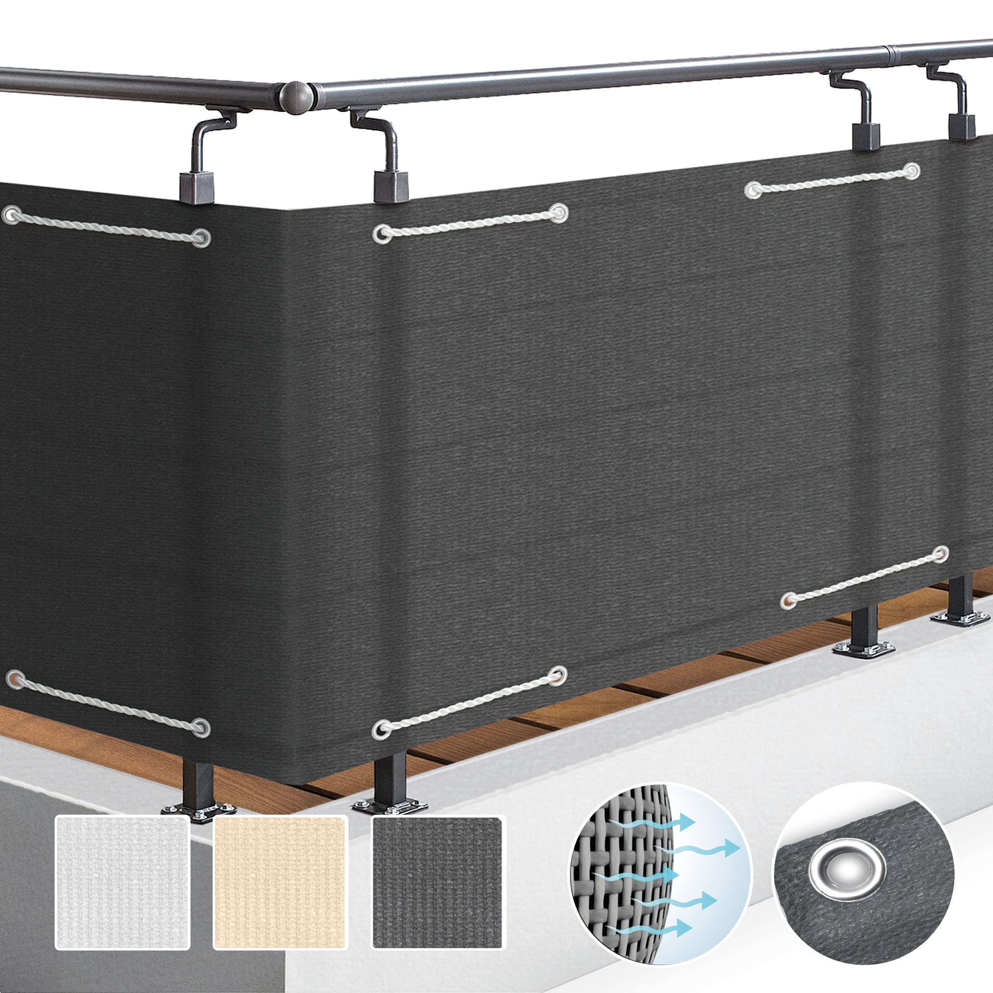 Sol Royal SolVision Balkon Sichtschutz HB2 HDPE