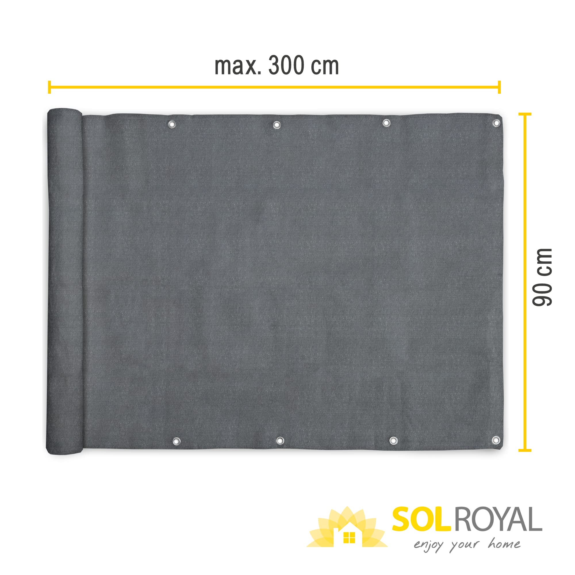 Sol Royal SolVision Balkon Sichtschutz HB2 HDPE
