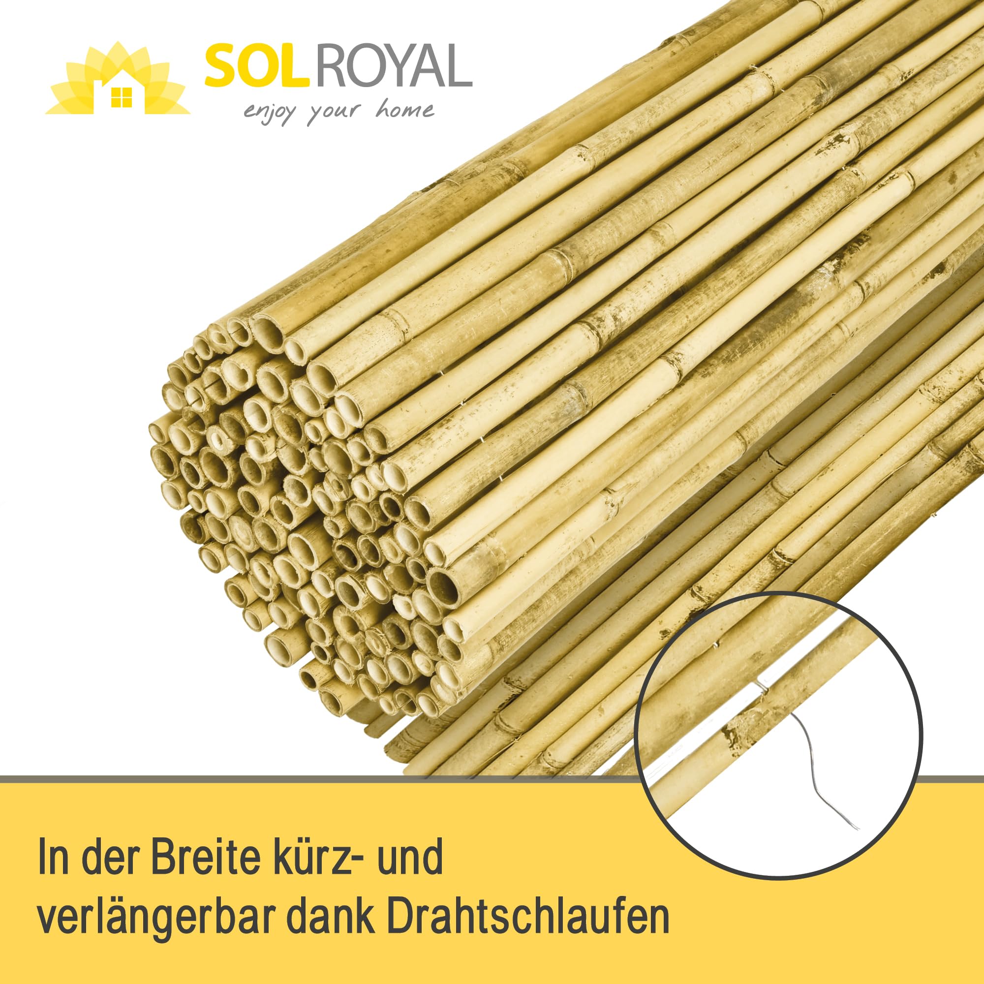 Sol Royal Premium Bambus Sichtschutz – B99