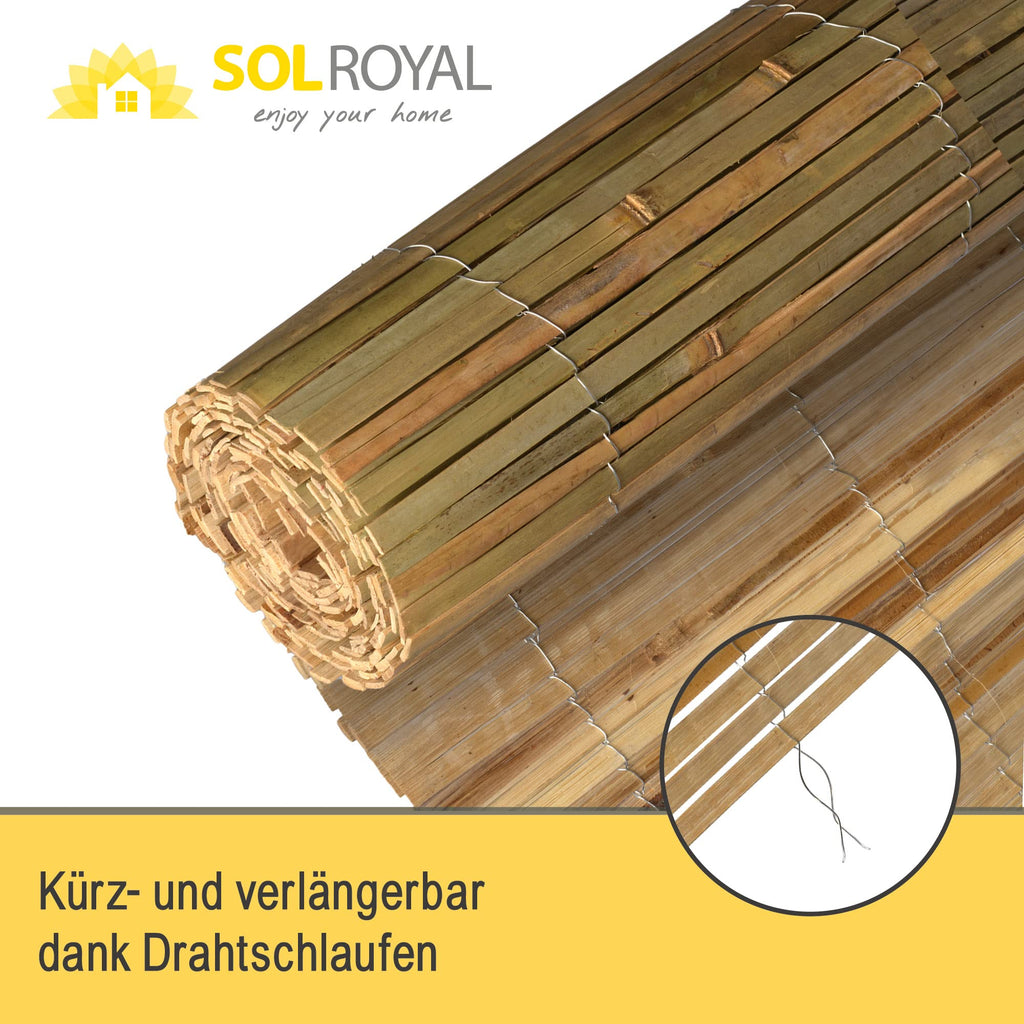 Sol Royal Split Bambus Sichtschutz - B55