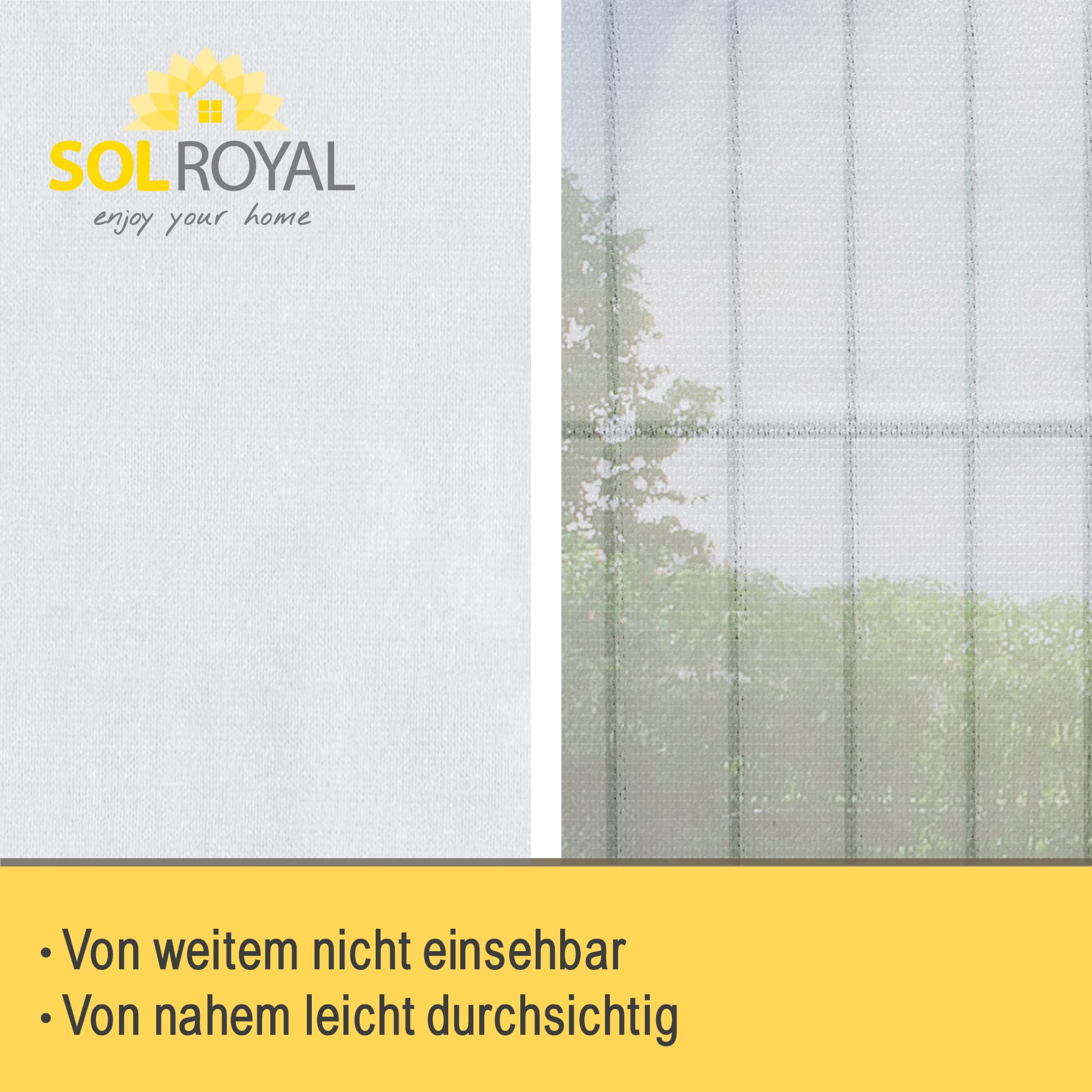 Sol Royal SolVision Balkon Sichtschutz HB2 HDPE