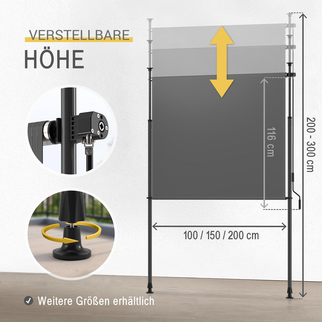 Sol Royal Klemmmarkise Senkrechtmarkise KM5