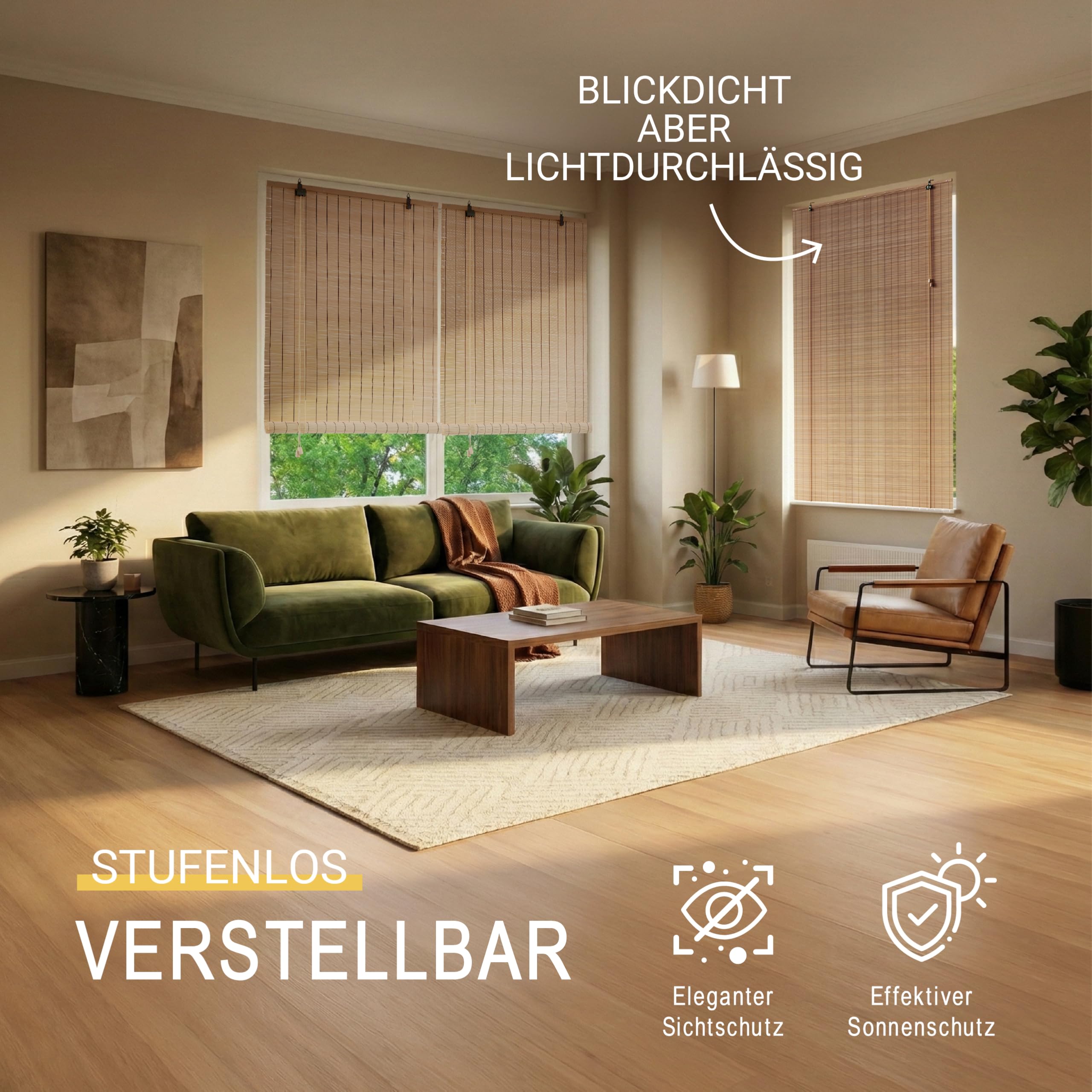 Sol Royal Bambus Rollo ohne Bohren BR7