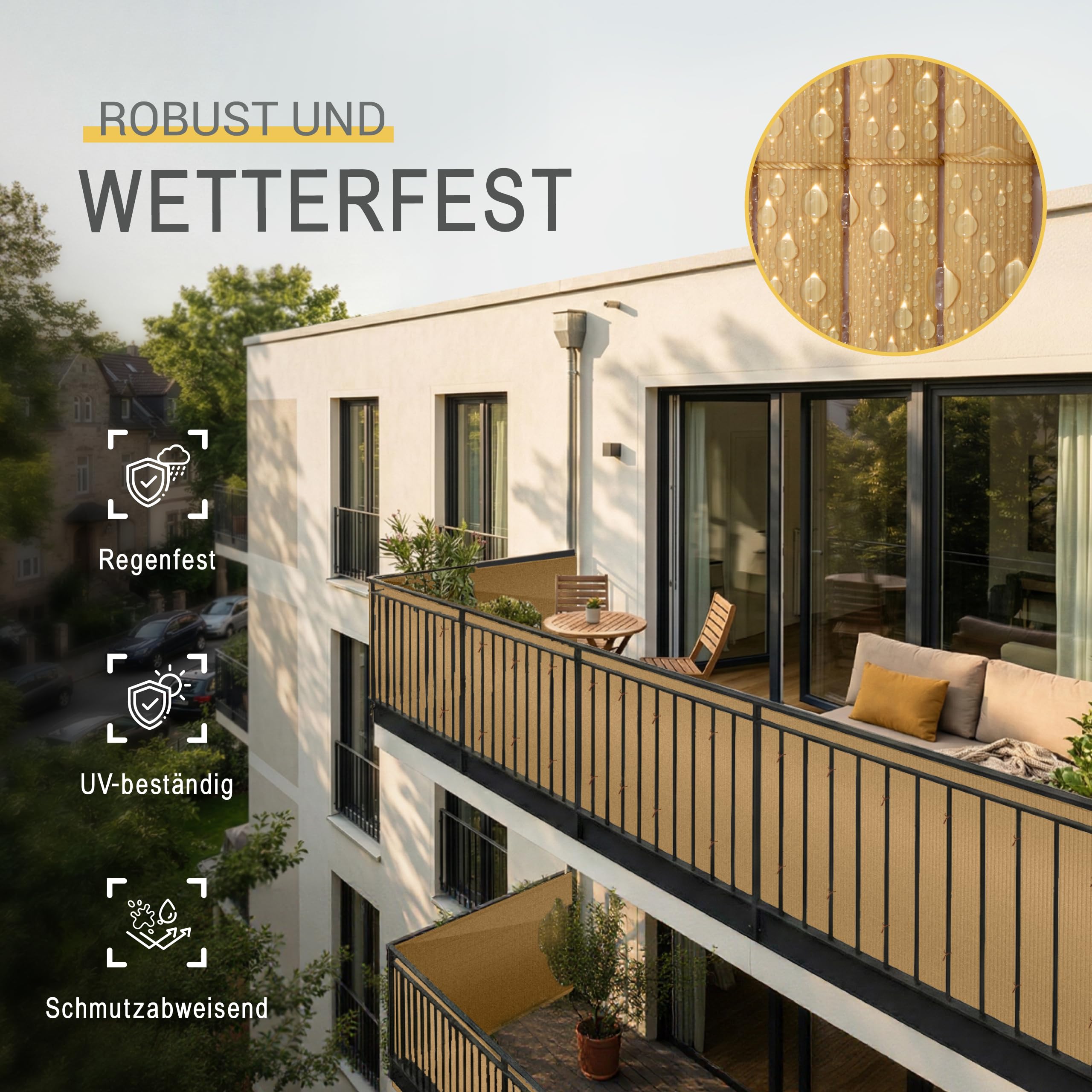 Sol Royal PVC Sichtschutzmatte Wetterfest