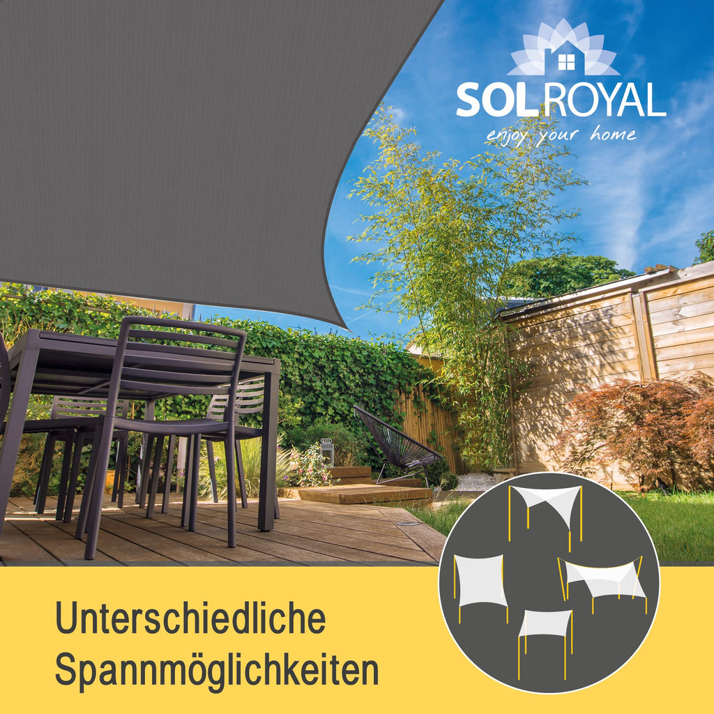 Sol Royal Sonnensegel Wasserdurchlässig HDPE HS9