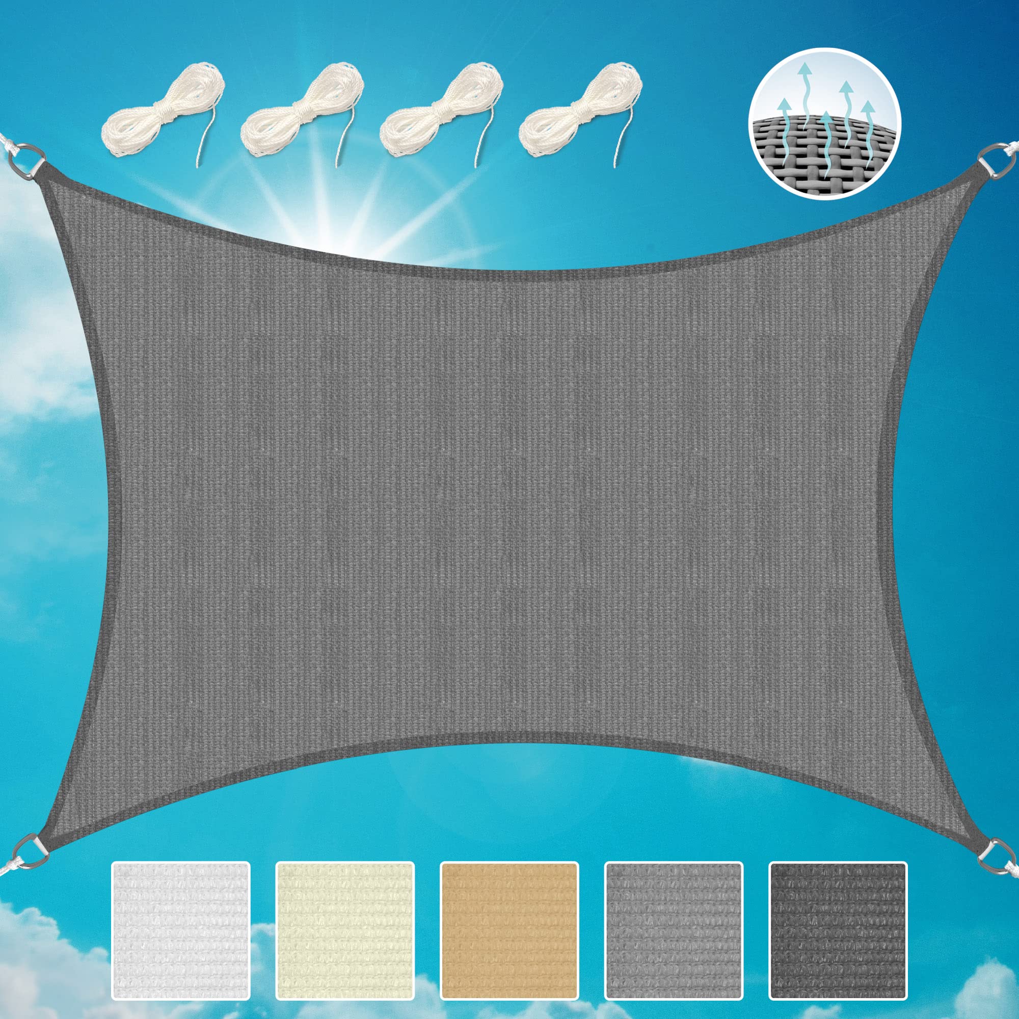 Sol Royal Sonnensegel Wasserdurchlässig HDPE HS9