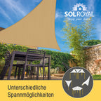 Sol Royal Sonnensegel Wasserdurchlässig HDPE HS9