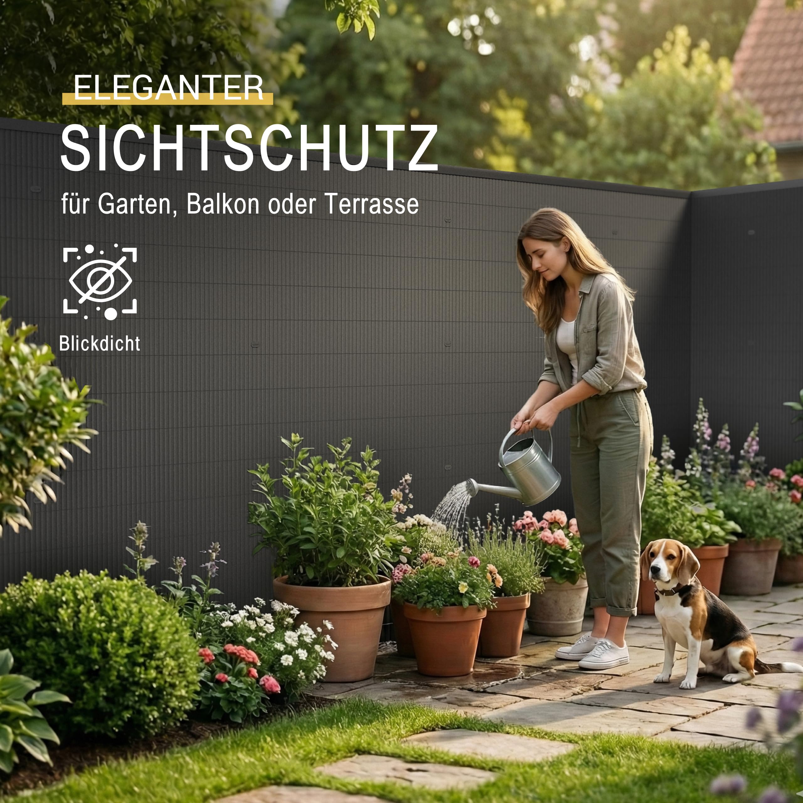 Sol Royal PVC Sichtschutzmatte Wetterfest