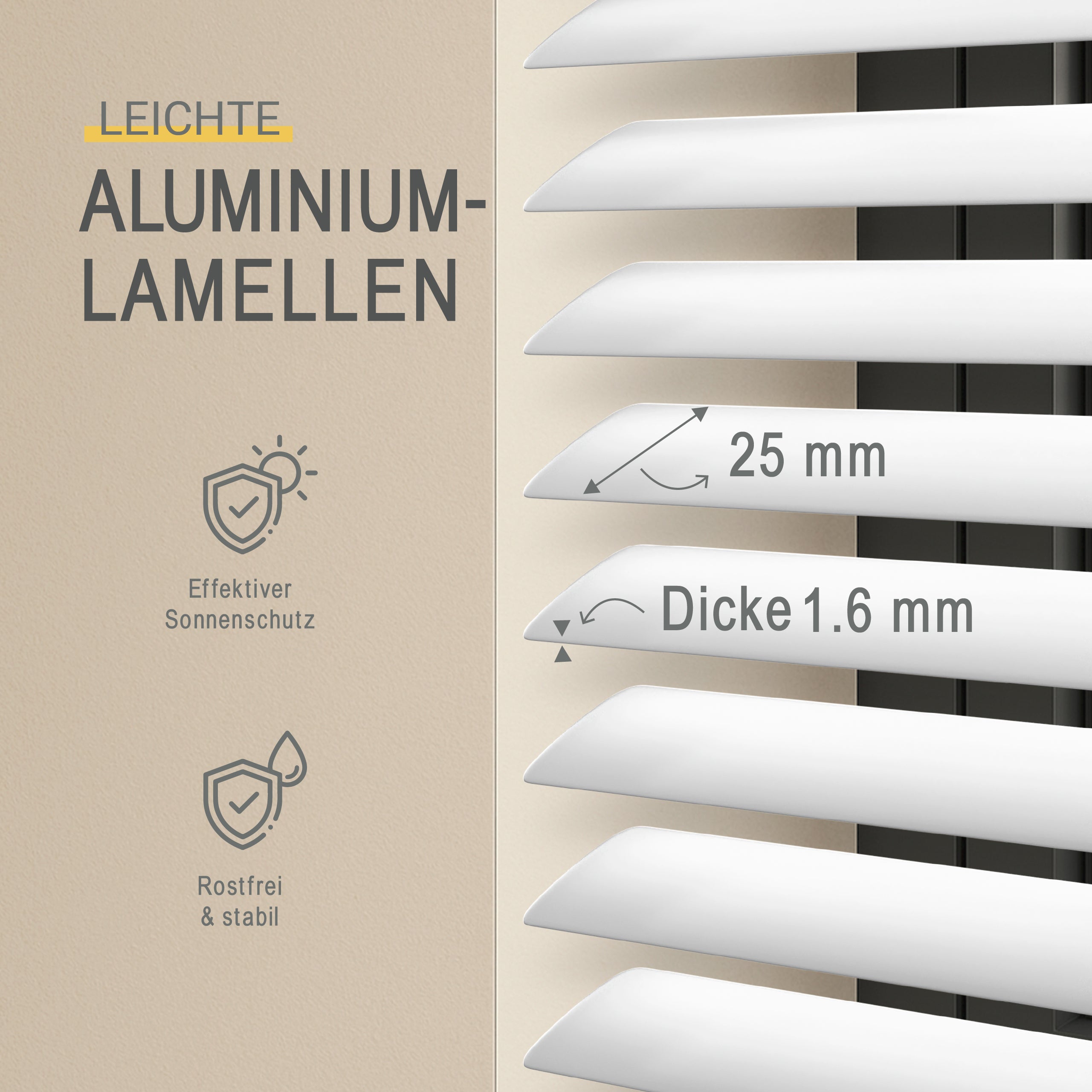 Sol Royal Alu Jalousien Fenster ohne Bohren – JA2