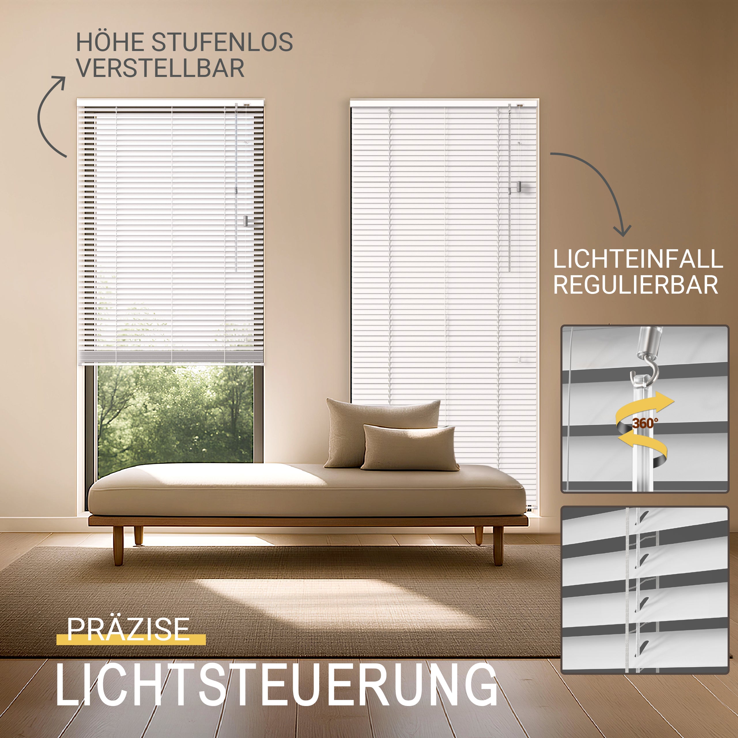 Sol Royal Alu Jalousien Fenster ohne Bohren – JA2