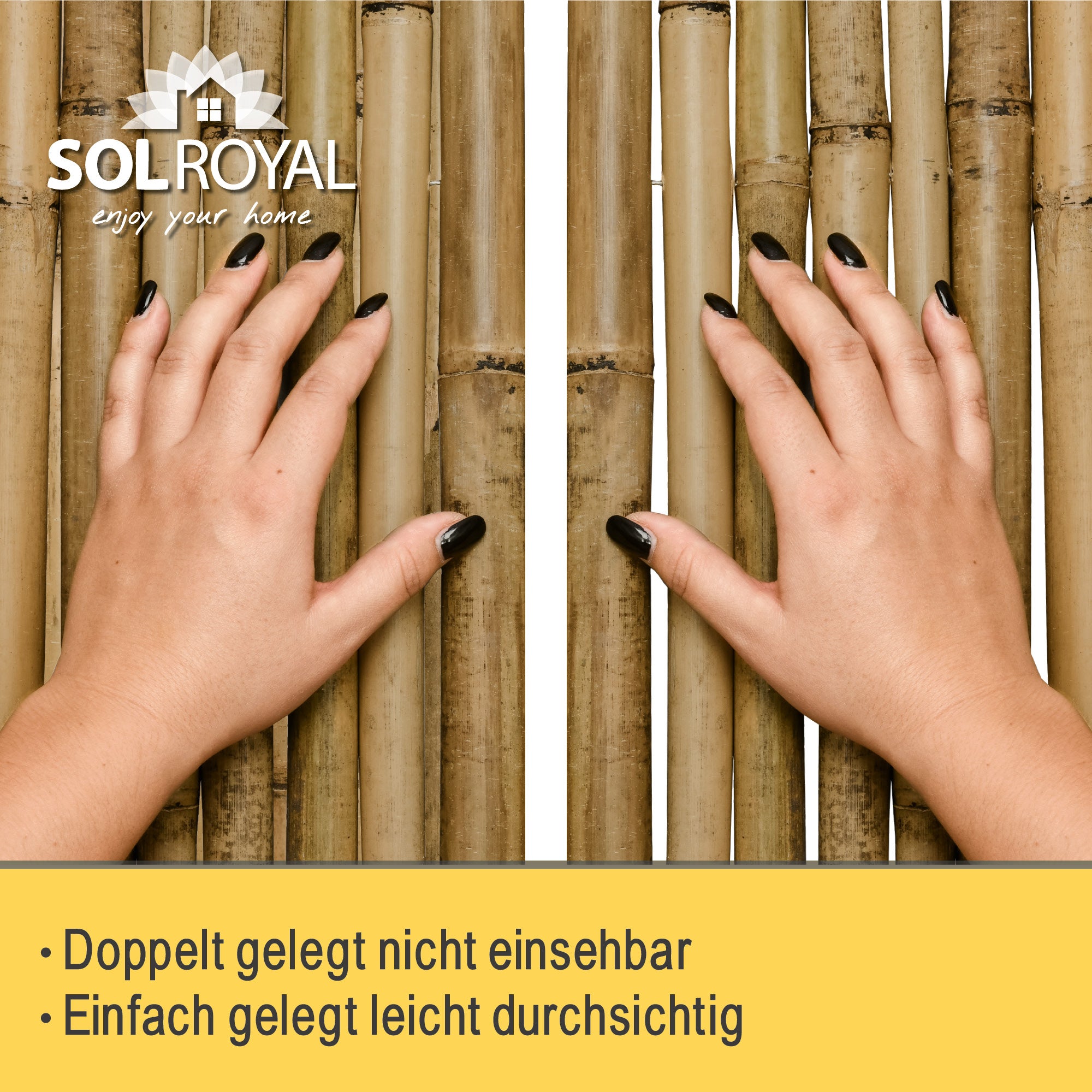 Sol Royal Bambus Sichtschutz Zaun SolVision B38