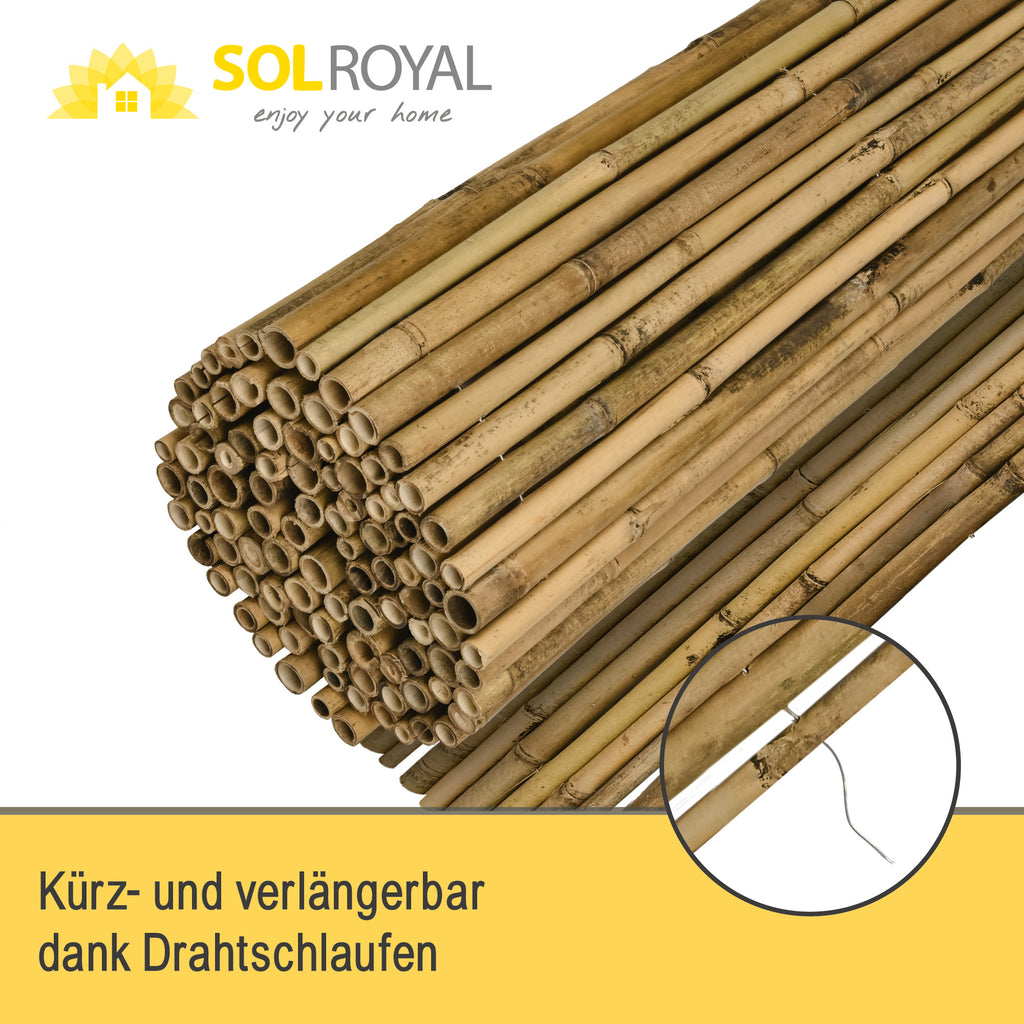 Sol Royal Bambus Sichtschutz Zaun SolVision B38