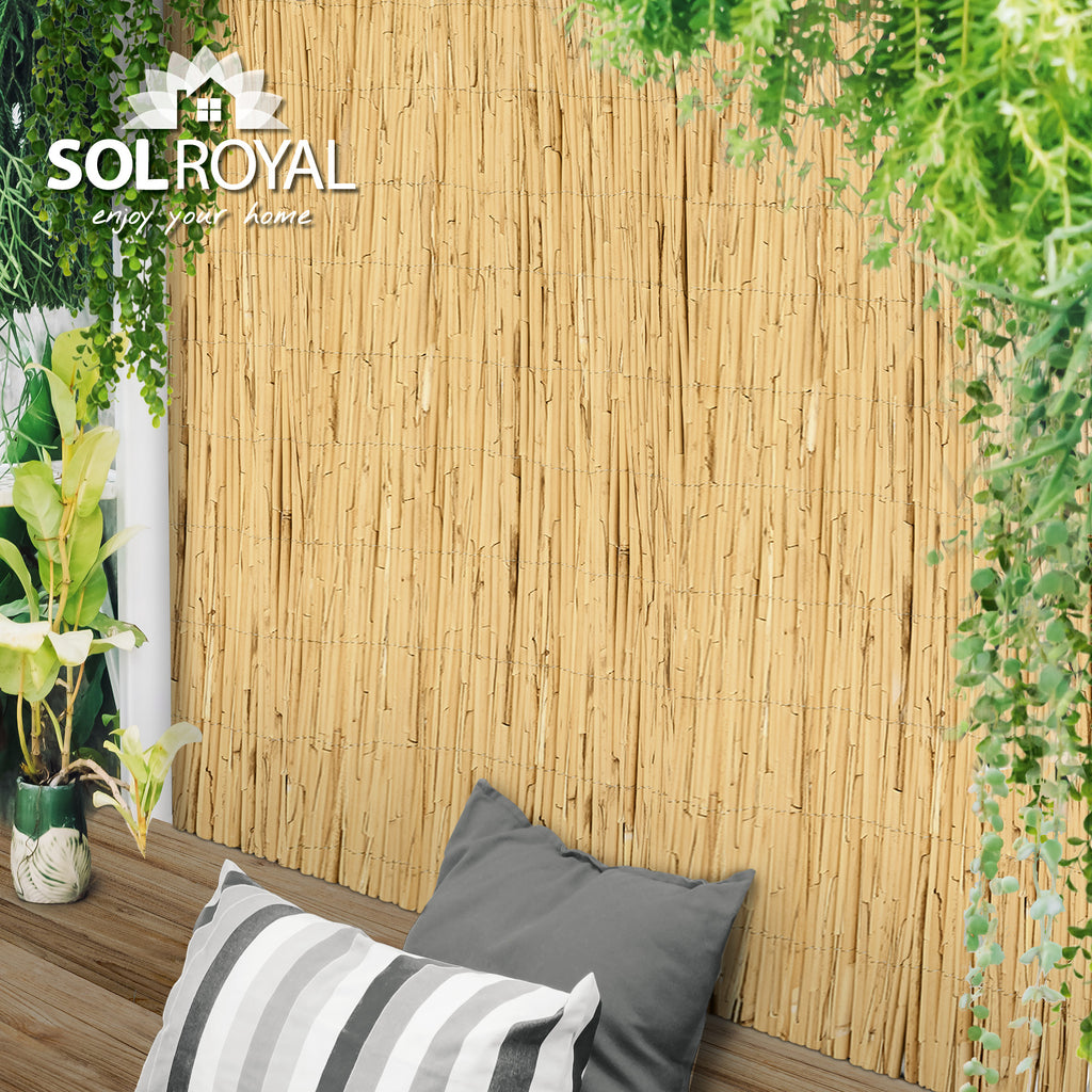 Sol Royal Schilfmatten Sichtschutz Zaun SolVision S36