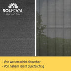 Sol Royal Schattennetz HDPE Sichtschutz SG80